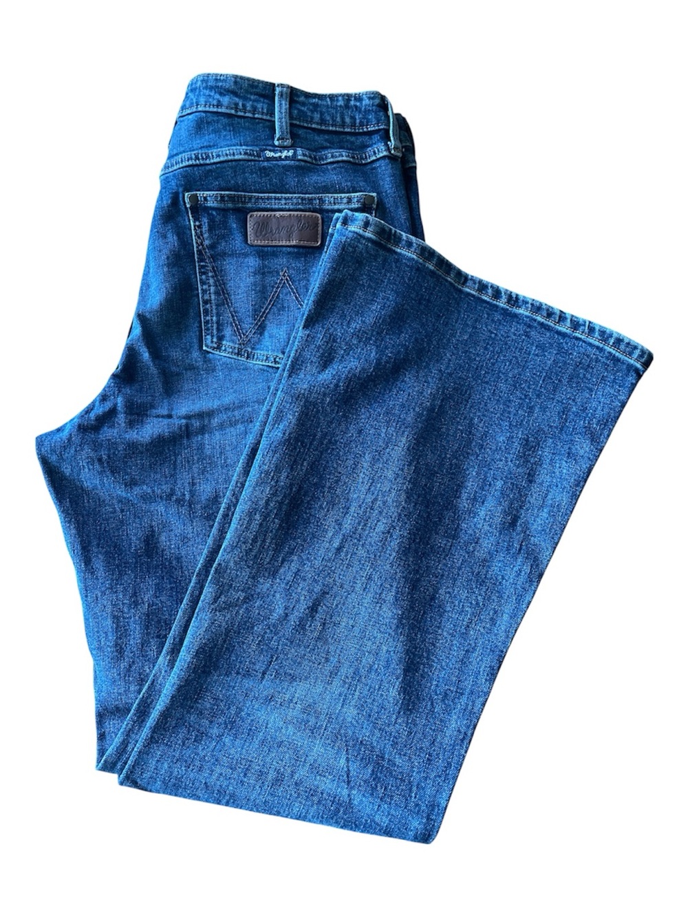Wrangler Retro Indigo Wide-Leg Flare Jeans